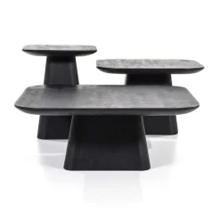 Bijzettafel Aron Vierkant - Zwart - 95764