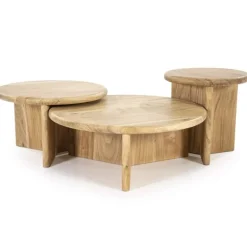 Bijzettafel Leoti Groot - Naturel - 240111