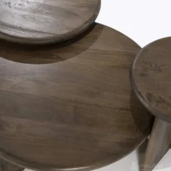 Bijzettafel Leoti Groot - Bruin - 240112