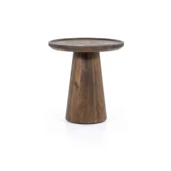 Bijzettafel Ron 46x49 - Bruin - 95650