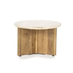 Bijzettafel Sara - 60cm - Beige/Bruin - 95899