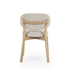 Eetkamerstoel Mikky Naturel hout - Taupe Moon - 96175