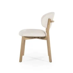 Eetkamerstoel Mikky Naturel hout - Beige Moon - 96174