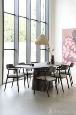 Eettafel Aron ovaal 200x110 - Bruin - 95668