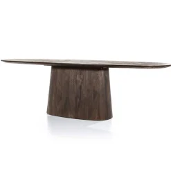 Eettafel Aron ovaal 200x110 - Bruin - 95668