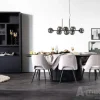 Eettafel Aron ovaal 200x110 - Zwart- 95669
