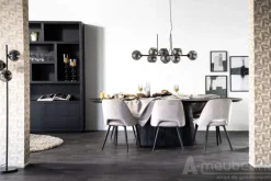 Eettafel Aron ovaal 250x110 - Zwart- 95671