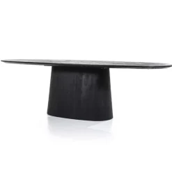 Eettafel Aron ovaal 250x110 - Zwart- 95671