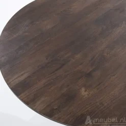 Eettafel Aron Rond - 130cm - Bruin - 95656