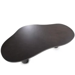 Eettafel Bobbie - 215cm - Zwart/Bruin - 96249