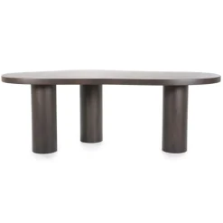 Eettafel Bobbie - 215cm - Zwart/Bruin - 96249