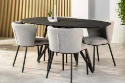 Eettafel Mira Zwart Klein