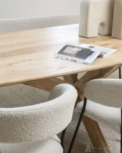 Eettafel Nikki - 280cm - Naturel - 96141