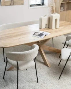 Eettafel Nikki - 280cm - Naturel - 96141