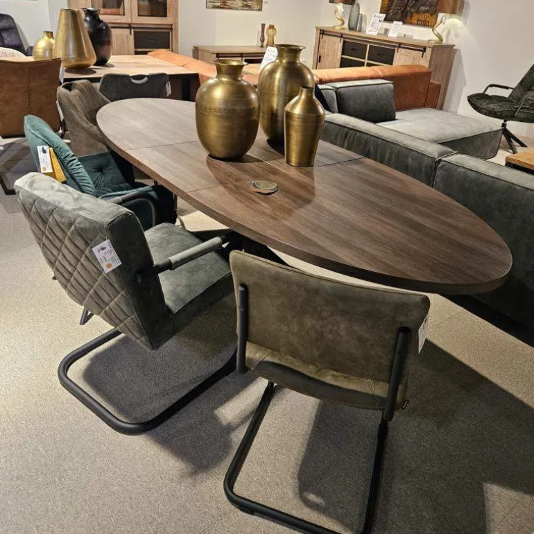 Eettafel Ovaal Vaiana 180cm Uitschuifbaar