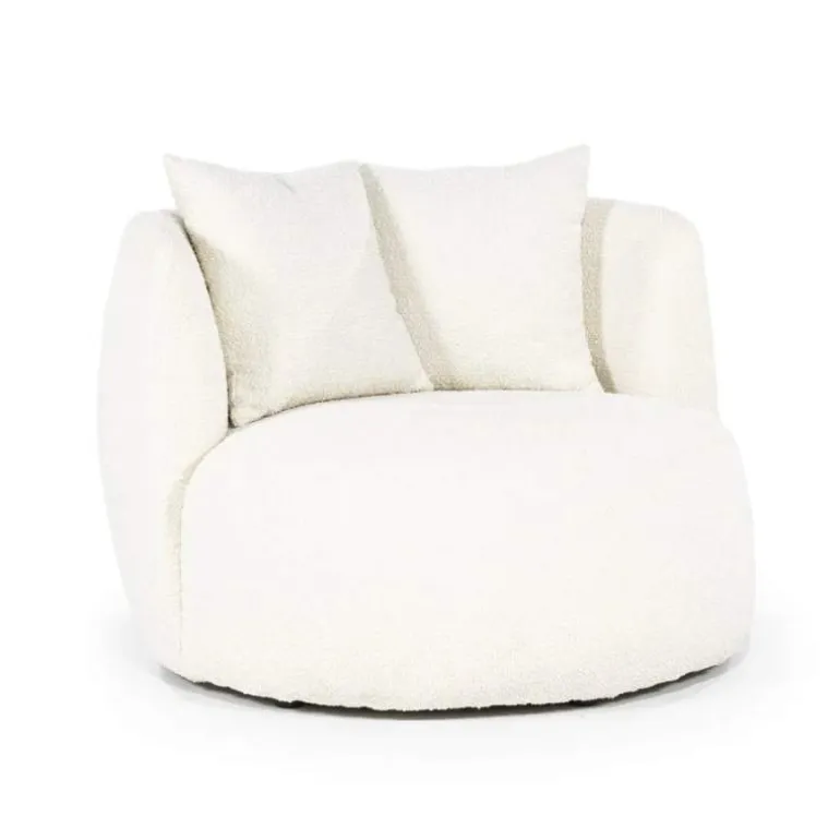 Fauteuil Louis met kussen - Beige Spark - 95804