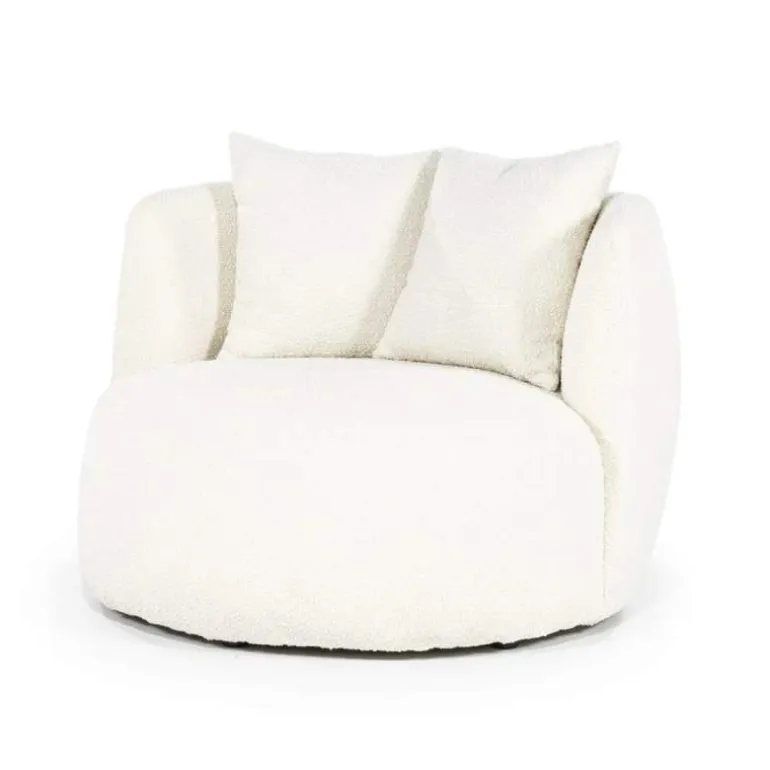 Fauteuil Louis met kussen - Beige Spark - 95804