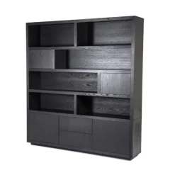 Kabinet Helsinki - 200cm - Zwart - 95726