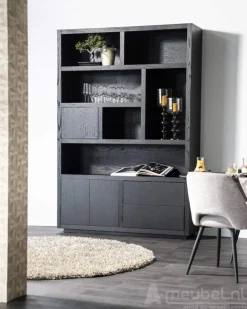 Kabinet Helsinki - 150cm - Zwart - 95725