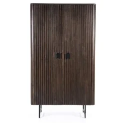 Kabinet Remi 2-deurs. - Bruin - 95666