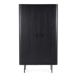 Kabinet Remi 2-deurs. - Zwart - 95667