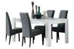 Marknesse Eettafel Wit/Marmer