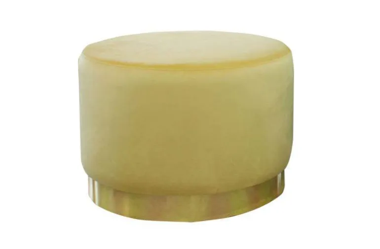 Poef Lexmond 60x45cm met spiegelrand