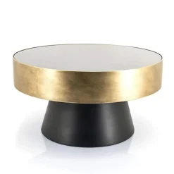Salontafel Bunga 75cm - Goud/Zwart - 210039