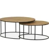 Salontafel Ovaal Tauro 2-Delige Set