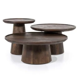 Salontafel Ron 80x32 - Bruin - 95654