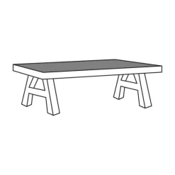 Salontafel T13-K Alphen Oud Teakhout