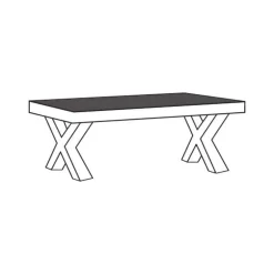 Salontafel T13-X Alphen Oud Teakhout