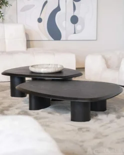 Salontafels Walter - 96cm - Zwart - 95978