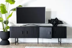 TV meubel Remi 4-deurs - Zwart- 95665