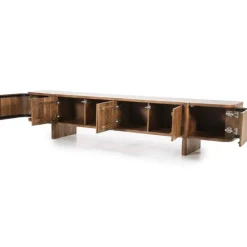TV-Meubel Julian 6-deurs - Bruin - 95908