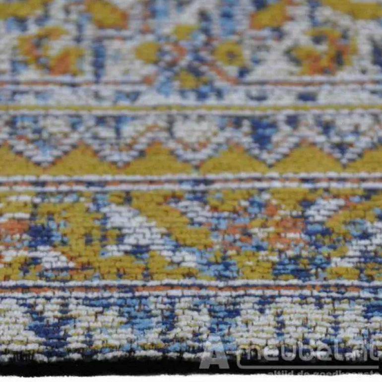 Vloerkleed Norwich Blauw-Goud