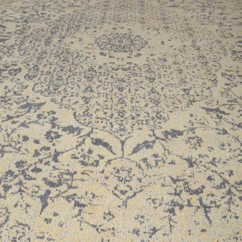 Vloerkleed Tabriz Geel-Grijs